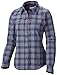 Columbia Women's Silver Ridge Plaid Long Sleeve Shirt, Nocturnal Mid Plaid, Medium