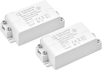 Vista 1 de Transformador de controlador LED de 10 W CC 12 V - Convertidor de conmutación de voltaje constante de 110 V CA a 12 V CC - Impermeable IP22-Pack de 2