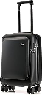 شنطة سفر صلبة 20 انش الكل في واحد بعجلات بسعة 42 ليتر مع جيب مخصص للابتوب مقاس 15.6 7ZE80AA اسود بولي بروبيلين PP , عدد 1