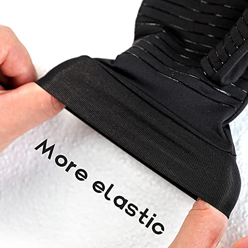 Jiufentian Compression Gloves Copper Arthritis Gloves For Women And Men For Pain,Rheumatoid, Swelling And Sleep (1Pair) (Black,Medium) #TOP3