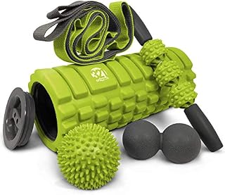 321 STRONG 5 in 1 Foam Roller Set Includes Hollow Core Massage Roller