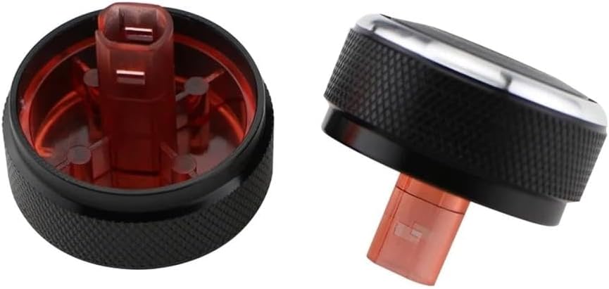 2Pcs for Set Air Conditioning Control Knob AC Knobs Compatible for Hyundai Solaris for KIA Rio K2 KXCROSS 2017 2018 2019 2020 2021(Upgrade Black)