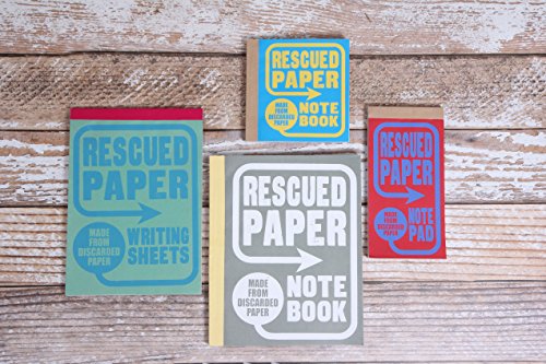 Rescued Paper Notebook, Small (Eco-Friendly Recycled Paper Notebooks, Environmentally Friendly Journal) #TOP2
