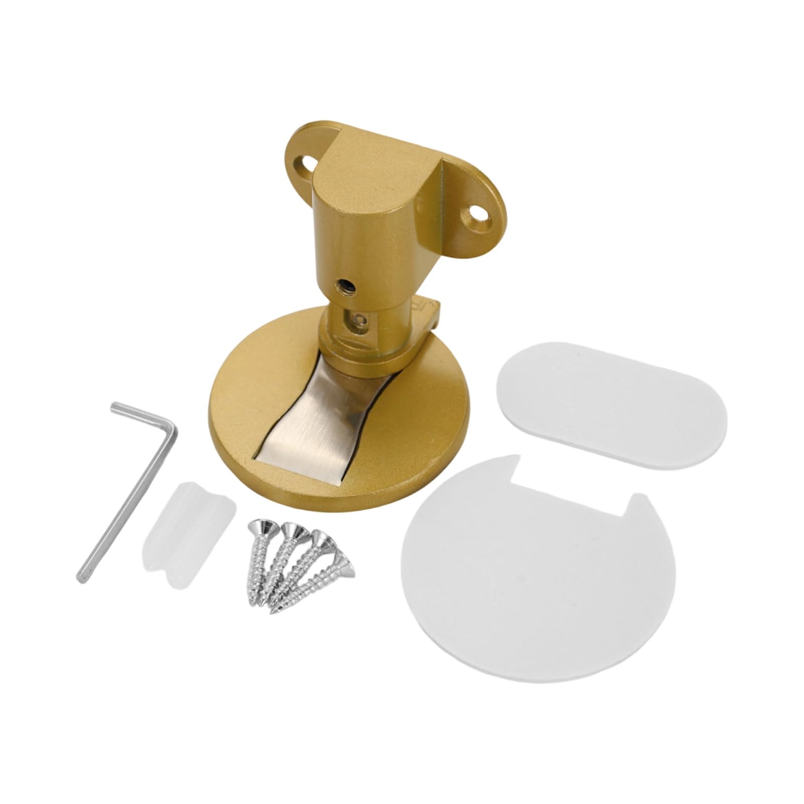 Tertioi F Windproo Aluminum Door Stopper Noise Reducing Home Security Stop Cushion Easy Carry Holder Rental Houses Non-Slip Strong