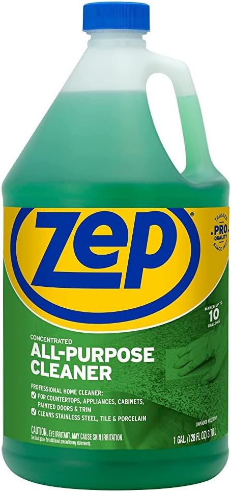 Zep All-Purpose Cleaner and Degreaser - 1 Gallon (1 Unit) ZU0567128 - Heavy Duty Industrial Cleaner for Business & Household Used in Kitchen,Countertops,Appliances,Walls and Floor Surfaces (Pack of 4)