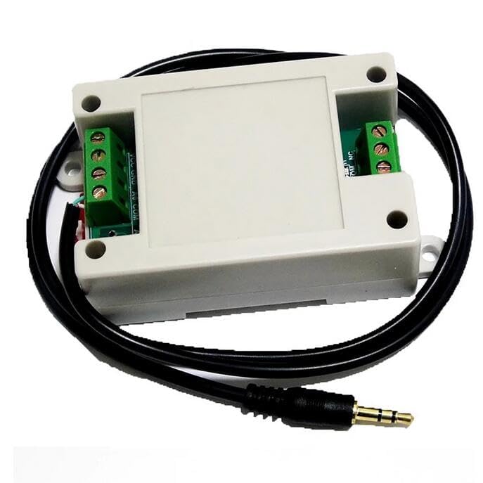 Detect Sound Sensor, Audio/Headphone Input Control Relay Switch Module 5/12/24V with Shell (DC 12V)