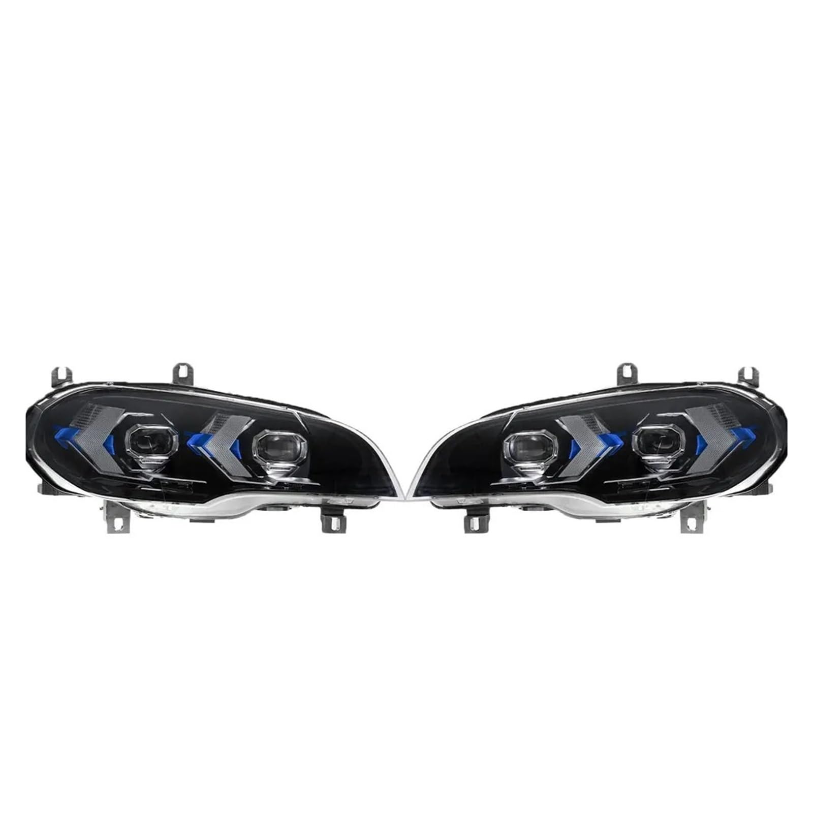 Faros LED BMW X5 E70 con proyector Angel Eye y luces de circulación diurna 8