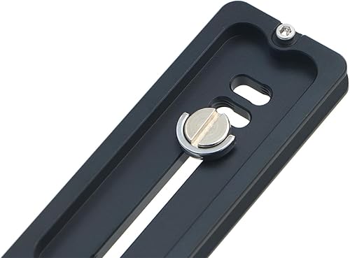 Miniatura 6 de PU-250 - Placa universal de liberación rápida larga de 9.843 in, riel deslizante de cola de milano doble con tornillo de anillo en D para cabeza de