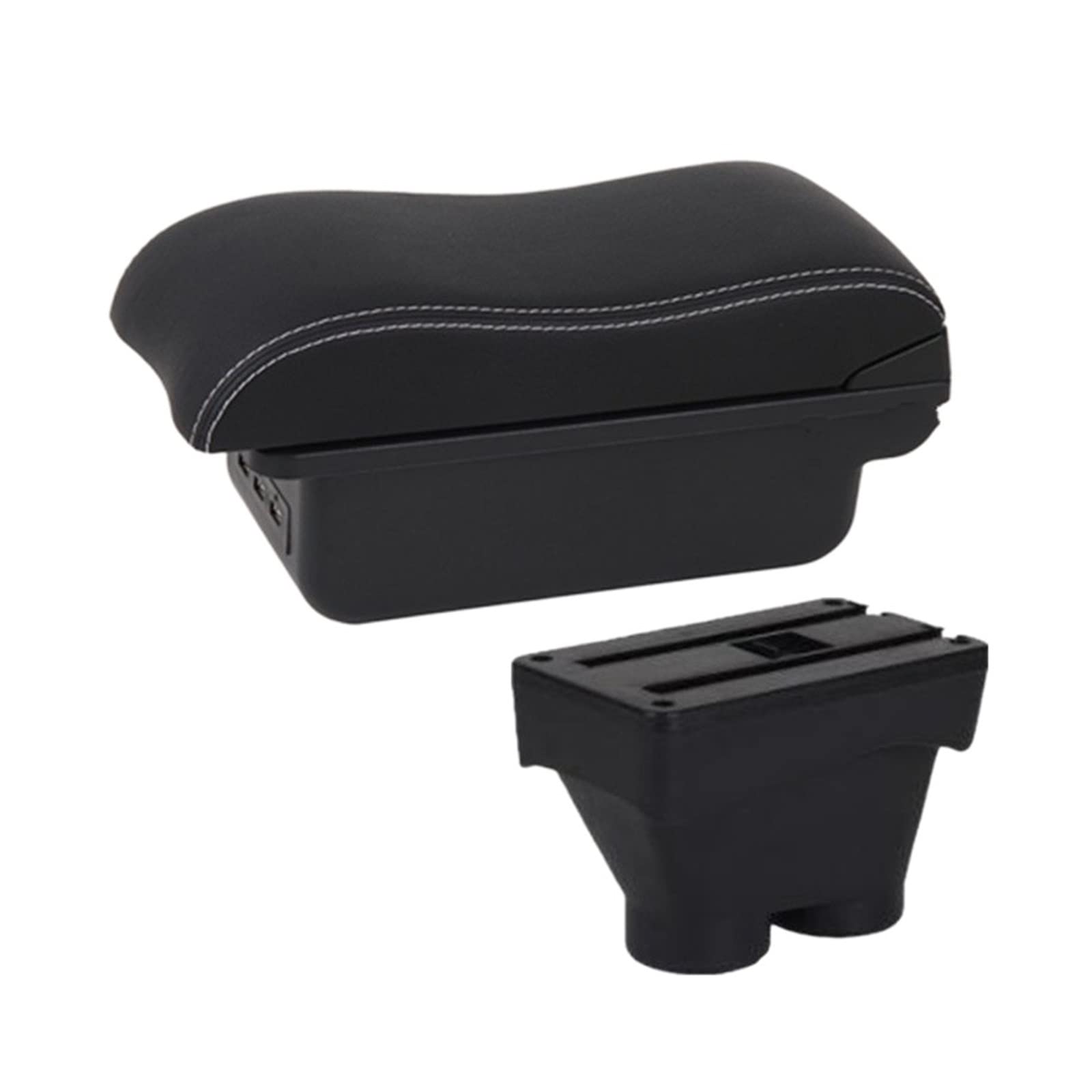 Caja De Reposabrazos para Peugeot 208 Caja De Almacenamiento De Reposabrazos Central De Coche Portavasos Cenicero Accesorios De Modificación USB (Color : B3 3 USB)
