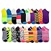 20 Pairs - Women's Socks - Ankle Cut, Low Cut, No Show, Footie, Casual Girls in 60 Colorful Patterns (Size 9-11)...