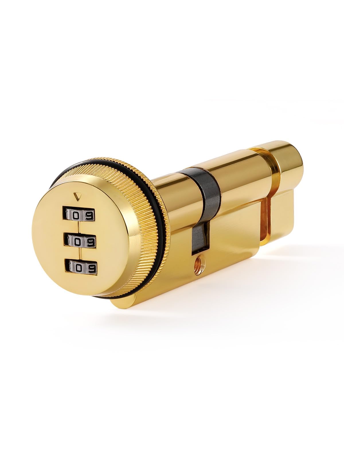 SORWDUERM 70mm(35/35T) Pvd Gold Thumb Turn Euro Cylinder Door Lock, Anti-Bump Anti Drill, high Security for upvc Wooden Composite Doors Combination cam Lock Password Coded