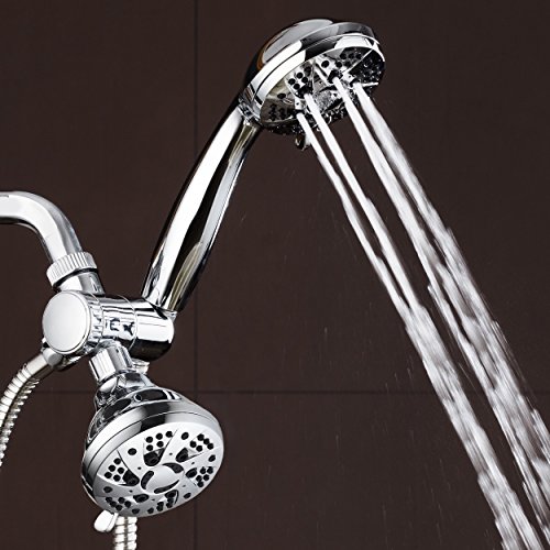 Aquadance Total Chrome High Pressure 3-Way 48-Setting Rain – Handheld Shower Head Combo – Angle Adjustable, Anti-Clog Jets, Tool-Free Installation - Usa Standard Certified – Top U.s. Brand #TOP2