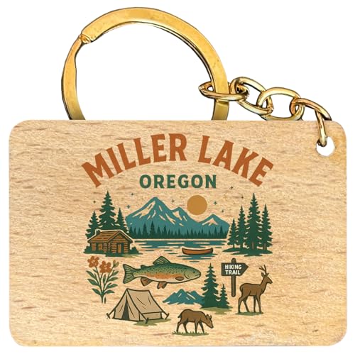 R and R Imports Miller Lake Oregon Keepsake Souvenir Flat