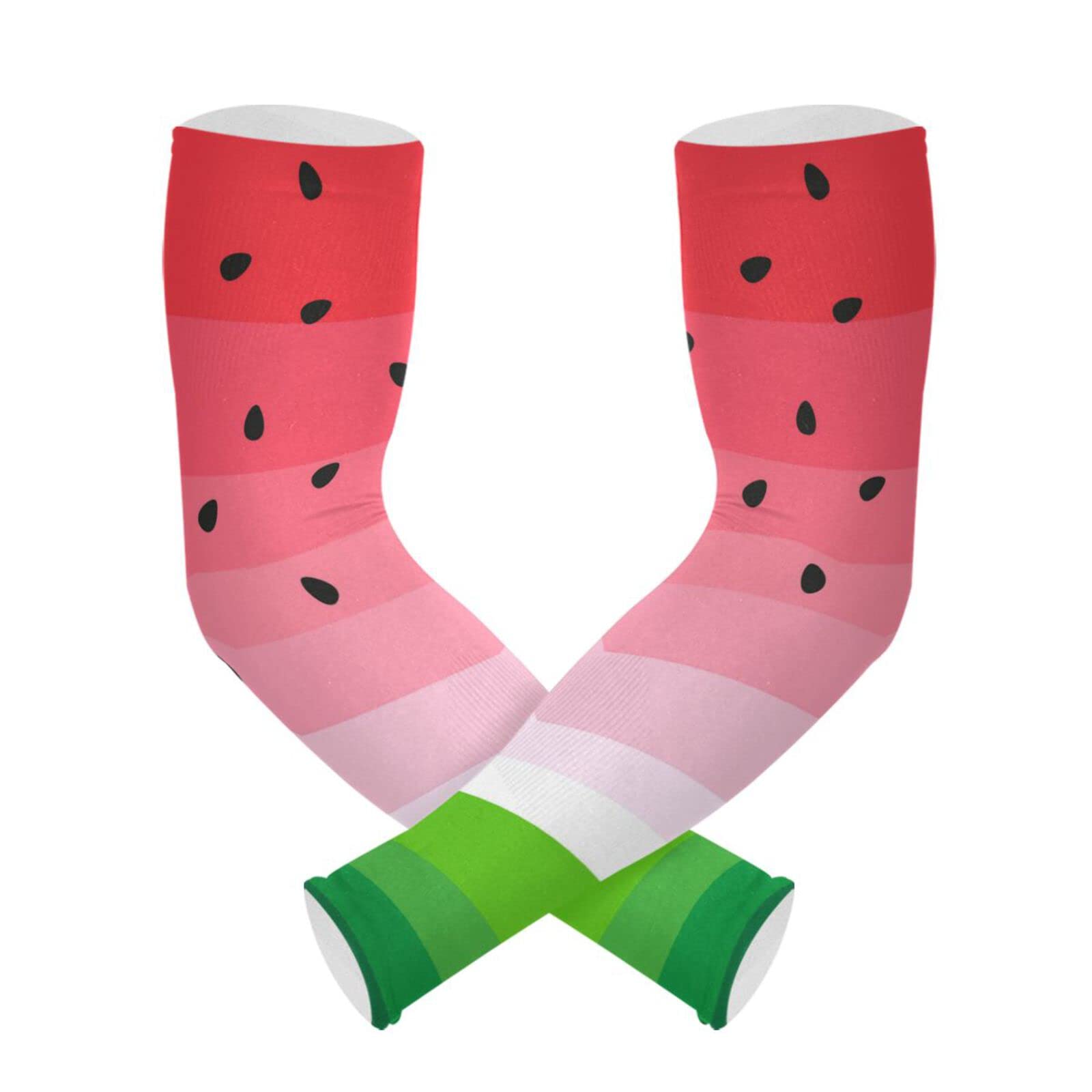 Boccsty Summer Watermelon Gardening Sleeves for Women Men Archery Protective Arm Guards for Cycling Driving Fishing