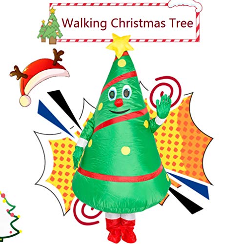 Unisex Adult Christmas Tree Costume Cosplay Inflatable Funny Festive Suit #TOP2
