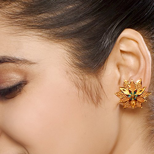 Buy Senco Gold 22k 916 Yellow Gold Floral Pasha Stud Earrings At Amazon In Buy Senco Gold 22k 916 Yellow Gold Floral Pasha Stud Earrings At Amazon In
