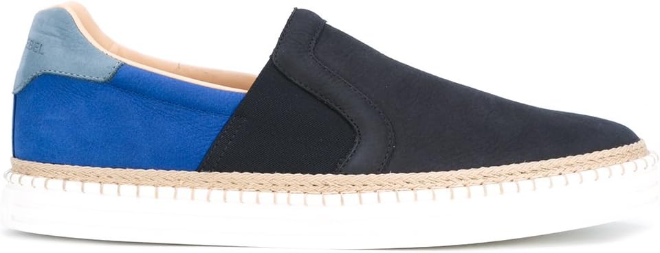 HOGAN REBEL Men's HXM2600X5406RN0XRL Blue Suede Slip On Sneakers