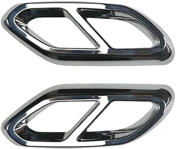 Spare Parts For Benz GLC Class X254 GLC260 GLC300 AMG 2023-UP Exhaust Cover Trim Muffler Quad Tip Air Outlet Vent Frame(Silver)