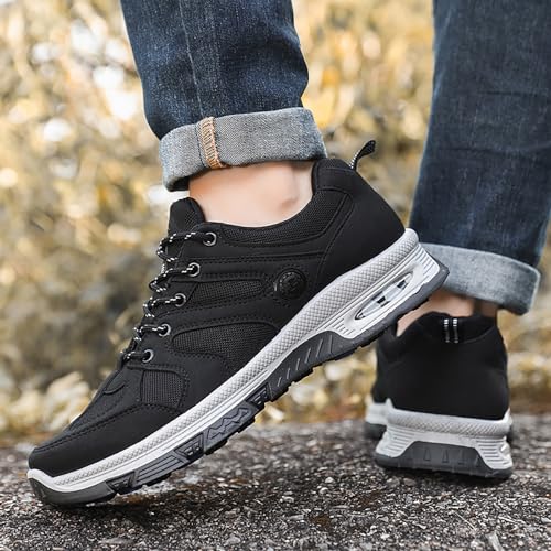 IWIHMIV Outdoor Hiking Shoes Trekking Shoes Non-Slip Waterproof Hiking Shoes for Mens Casual Hiking Trekking Shoes2