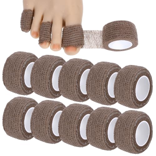 10 Pcs Broken Big Toe Little Toenail Protectors Women Men, Toe Guards for Feet Sleeve, Toes Cushions for Pain Relief, Runners Big Toes Caps Covers Bandage
