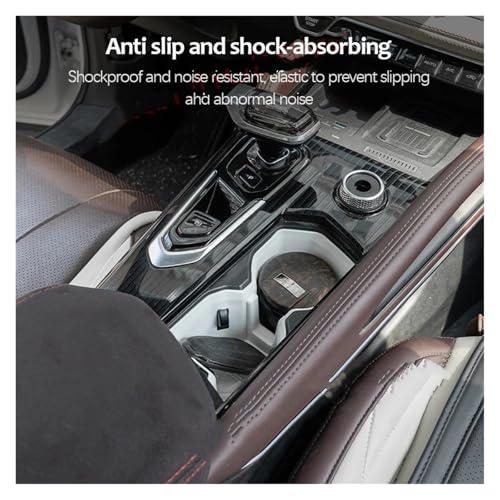 Dessous-de-verre silicone blanc premium pour console Geely Monjaro - 5