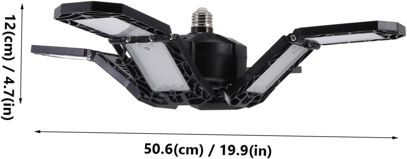 POPETPOP 1pc Leaf Deformable Ceiling Light Industrial Garage Warehouse Lighting Bright Garage Lights Easy Install Versatile