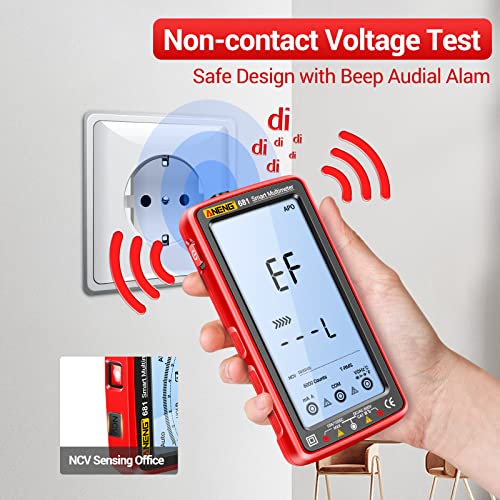 Aneng 681 Digital Multimeter Tester Auto-Ranging Trms 6000 Counts Voltmeter Smart Rechargeable Meter Measures Ac/Dc Current,Ncv,Voltage,Ohm,Amp,Resistance,Diodes,Countinuity,Capacitance,Temperature thumb #3