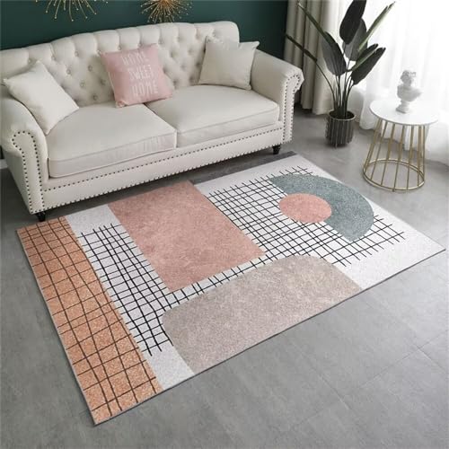 Tapis extérieur et intérieur rose gris pour entrée ou chambre - 2