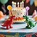 10pcs Mini Party Hats for Stuffed Animals, Tiny Adjustable Small Cone Hats Little Dinosaur Toys Dolls with Shiny Pom Poms for Teddys Puppy Dog Cat Kids Birthday Cake Decorations Party