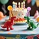 Tinoaly 10 Mini-Partyhüte für Stofftiere, Winzige Verstellbare Kegelhüte Dinosaurier-Spielzeug Puppen Basteln mit Glänzenden Pompons für Hunde Geburtstagskuchen-Dekorationen