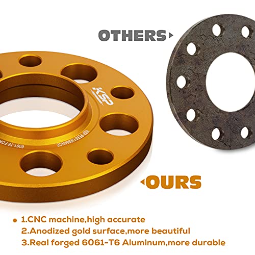 Image of KSP 5X130 Wheel Spacers for Porsche Cayman Caynne Panamera 911, 15mm Aluminum Spacers With Hub Lip fit Boxster 718 924 928 968 944 986 996 997 Volkswagen Touareg Q7, 5x130 to 5x130 PCD 71.5mm Hub Bore