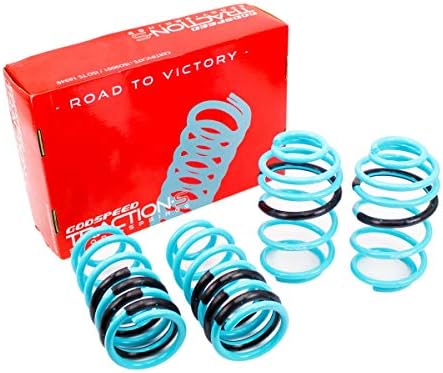 Godspeed Traction-S Lowering Springs - Set Of 4 For Acura TSX (2004-2008), 2" Drop, Improved Handling