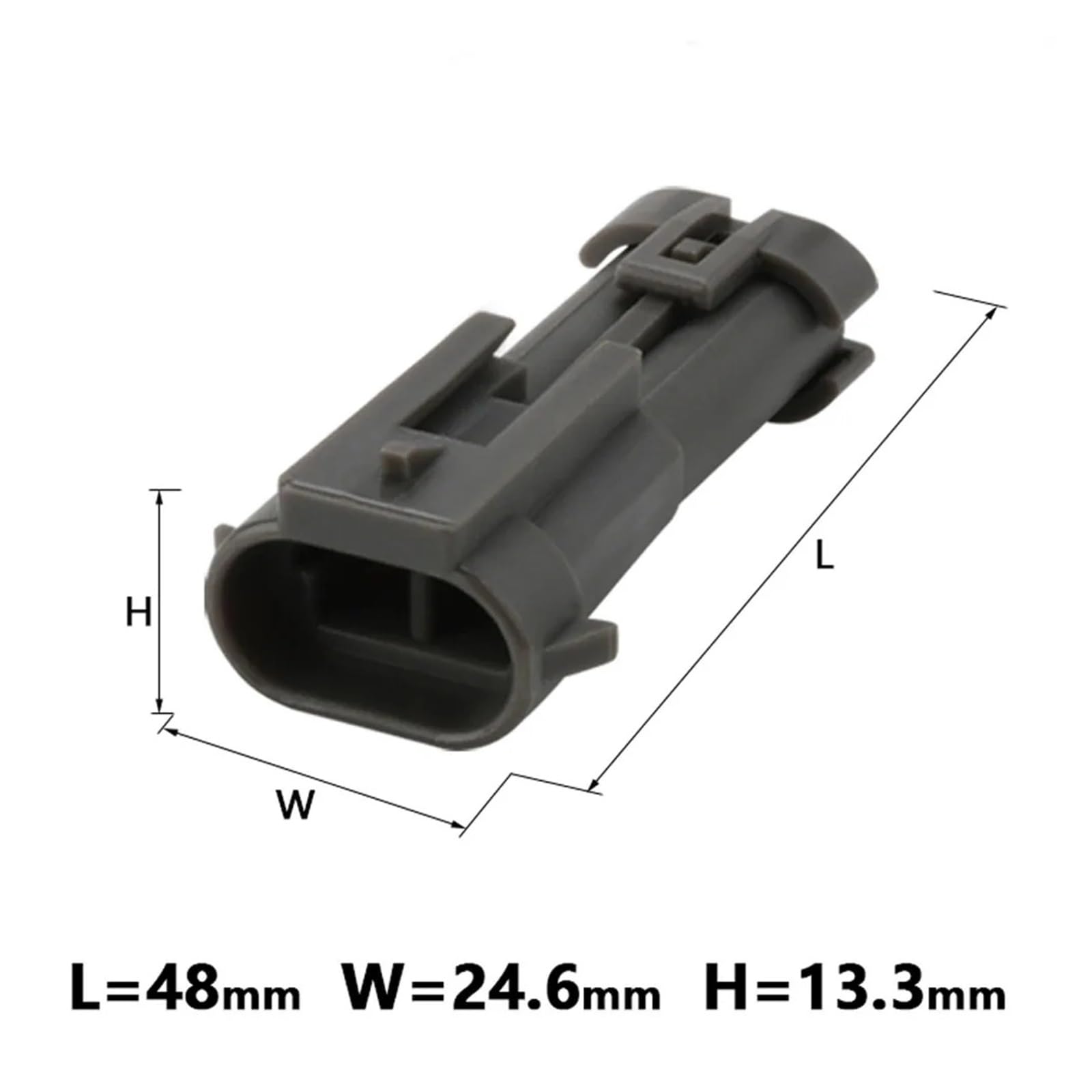 2-poliger 15339016/12162017 Steckverbinder/elektromagnetische Kupplung der Klimaanlage(Male,50 SETS)