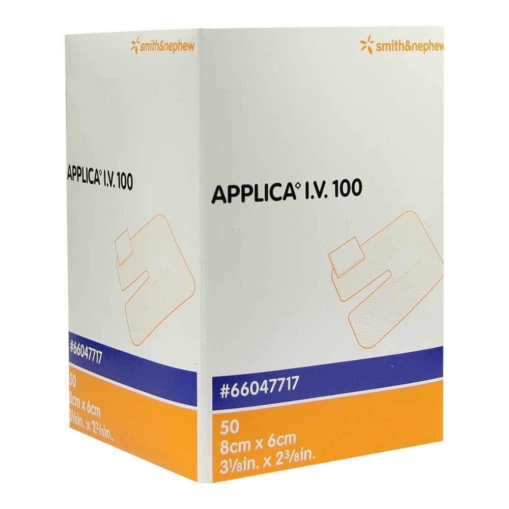 APPLICA I.V.100 Kanülenpflaster m.Saugpolster 50 St