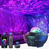 LED Alexa Sternenhimmel Projektor,Mexllex WIFI Sternenhimmelprojektor,Kompatibel mit Alexa/Google Assistant, Smart Galaxy Sternenlicht Projektor mit Timer/Remote/Bluetooth Lautsprecher für Kinder
