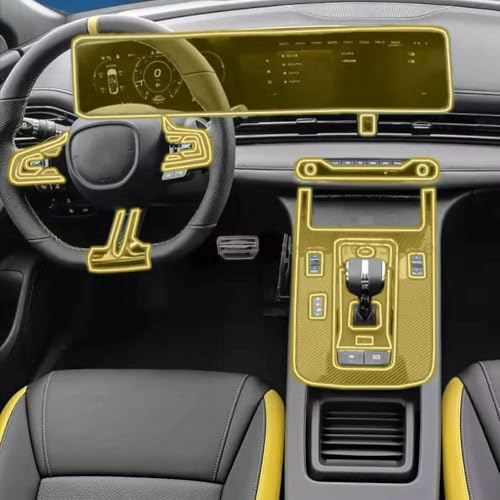 Adhesivo de TPU para consola de Dodge Attitude 2024: protector interior antiarañazos