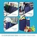 Simply Green Solutions - Reusable Grocery Bags, Wide Tote Bags with 20-Inch Reinforced Handle, Shopping Bags for Groceries, Reusable Gift Bags with Handles, 13 x 15 x 10, Pack of 10, Navy Blue