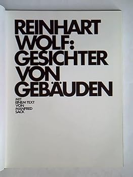 Hardcover Gesichter von Geba¨uden (German Edition) [German] Book