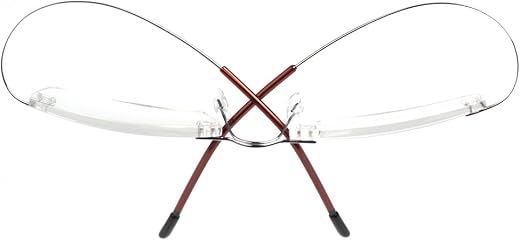 Qi Song Ultra-light 100% Titanium Rimless Reading Glasses Men Women Eyeglasses+1.0 +1.5 +2.0 +2.5 +3.0 +3.5+4.0