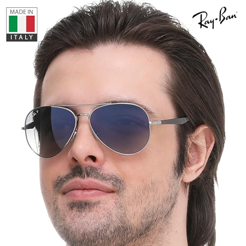 Image of Ray-Ban RB3675 Pilot Shaped Sunglasses for Men & Women with Official RAYBAN Eyewear Kit