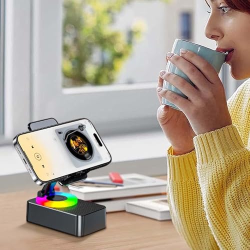 Soporte de altavoz para teléfono celular con base ajustable y estructura de ABS 2