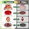 Tegarbed Hand Blown Glass Hummingbird Feeders for Outdoors Hanging, 24oz Wild Bird Nectar Feeder with Ant Moat and Perch, Bee-Resistant Ports, Garden Decor, Gifts for Women Mom, 1 Pack, Red Polka Dots #3