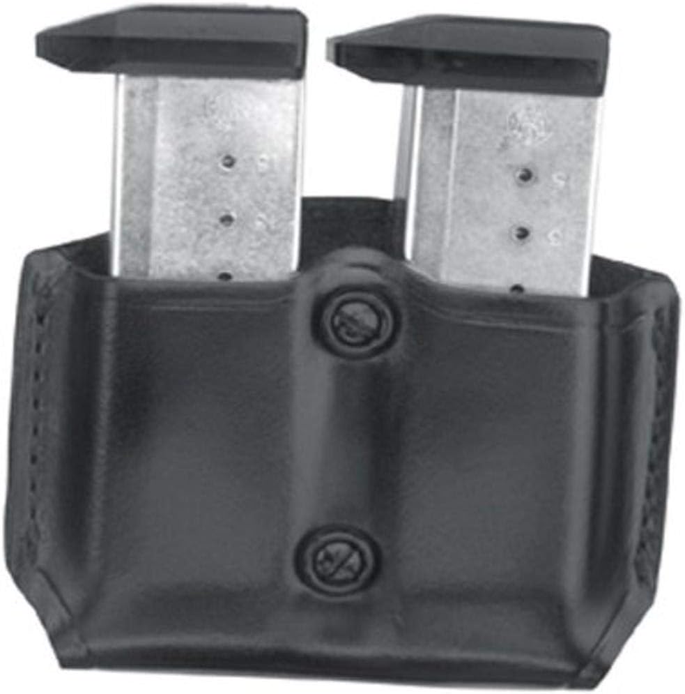 Gould & Goodrich B851-3 Gold Line Double Mag Case With Belt Loops (Black) Fits BERETTA 84, 9mm, .40 (all); COLT 9mm, .40, 10mm, .45 (all); H&K P2000, P2000SK, P30; KIMBER all except Polymer; SIG 9mm, .357, .40, .45 (all), 250 COMPACT 9MM, 40, .357; RUGER 9 mm, .40, .45 (all); SW M&P COMPACT 9MM, .357, .40, SW M&P 9MM, .40, .357, all except Sigma; SPRINGFIELD XD 3, XD 4, XD Tactical; TAURUS 24/7; WILSON SENTINEL ULTRA COMPACT, CQB COMPACT, STEALTH, TACTICAL, CQB, PROTECTOR, TACTICAL, ELITE.
