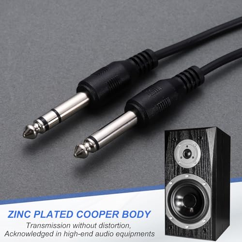 Cable de audio 6.35mm macho a cable abierto 0.3 m miniatura 4