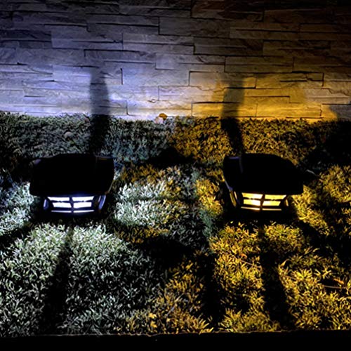 Mobestech Solar Post Cap Lights Outdoor Outdoor Outdoor Impermeável Lâmpada para deck, pátio, jardim