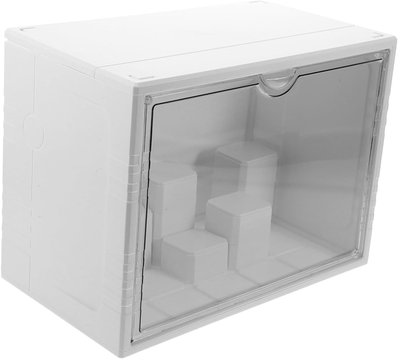 OUNONA Acrylic Display Case for Mini Figures Transparent Storage Box for Collectibles and Clear Design for Home Office Shop Decoration Action Figures and Toys