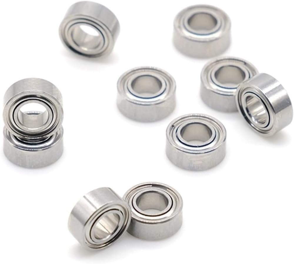 SSIMOO SMR74ZZ Stainless Steel Bearing ABEC-7 (10PCS) 4X7X2.5 Mm Miniature Ball Bearings L-740ZZ