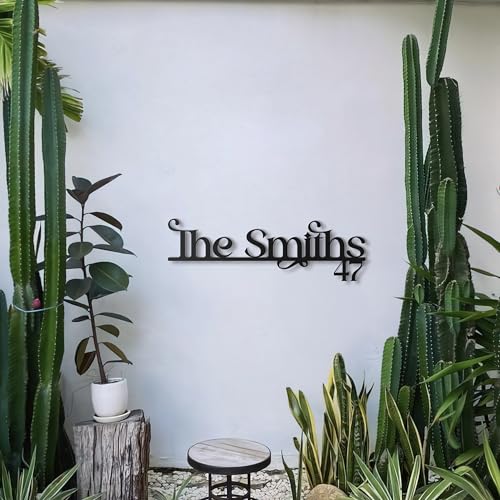 Custom Elegant Metal Family Name and House Number Sign - Personalized Wall Art for Home Exterior, Stylish Address Plaque for Modern Decor, Unique Housewarming Gift from - Image 4