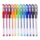 Mudder Lot de stylos gel paillettes pour coloriage livre, concevoir, colorier, scarabocchiare et abbozzare,