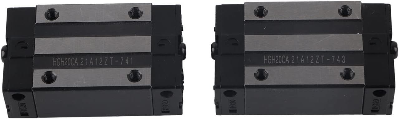 Linear Rail, 1pc 600mm Linear Rail + 2pcs Carriages Bearing Block Slider, Bearing Steel Fixed Bolt Size M416mm for, Linear Motion Guides
